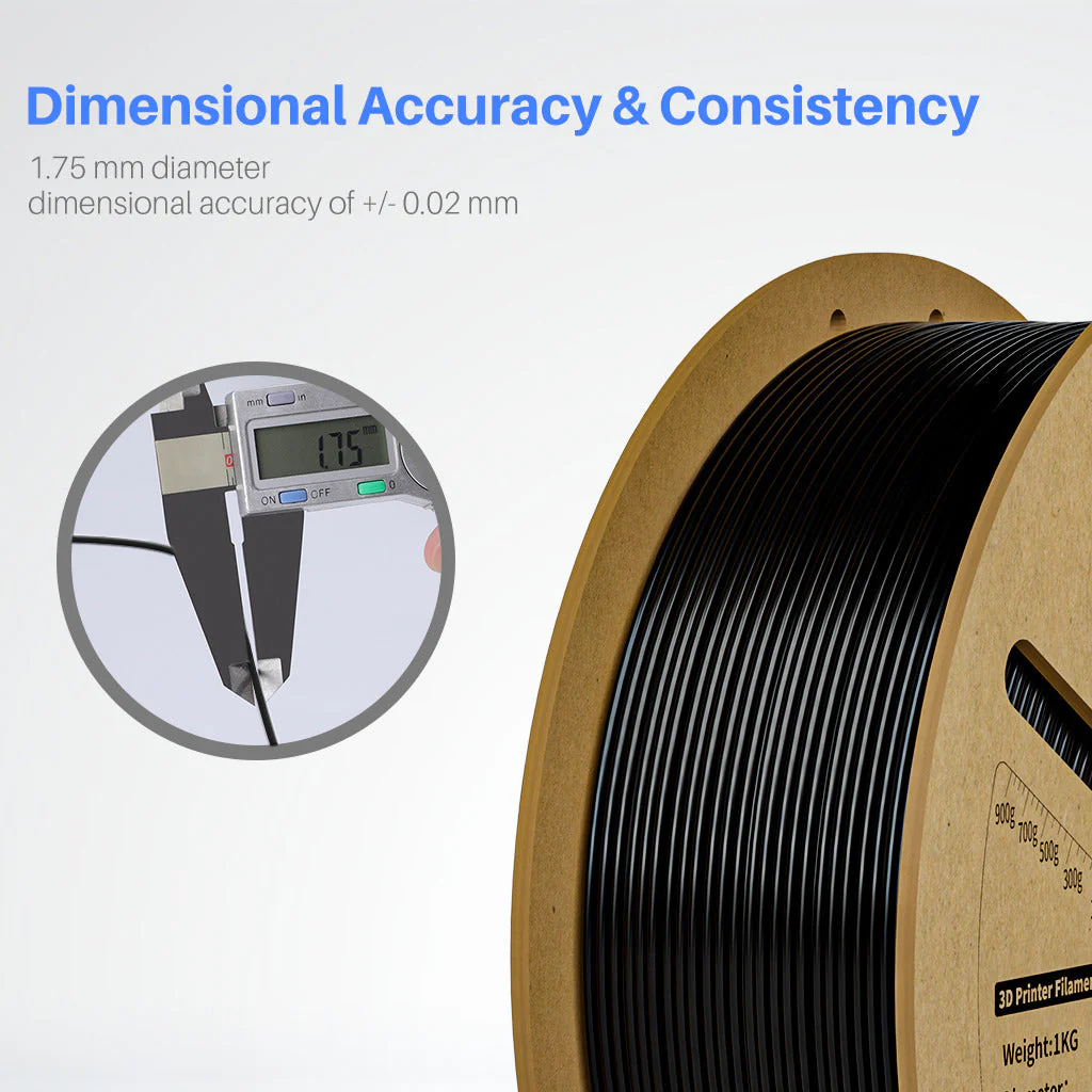 PLA Filament Black 10 kg - Image 3