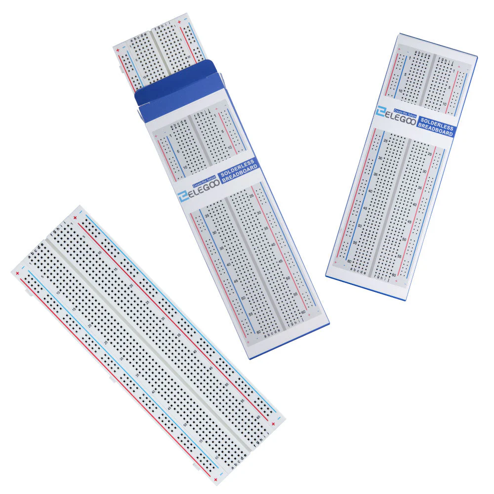 Breadboard 830 Point Solderless Prototype PCB Board Kit (3pcs) - Image 2
