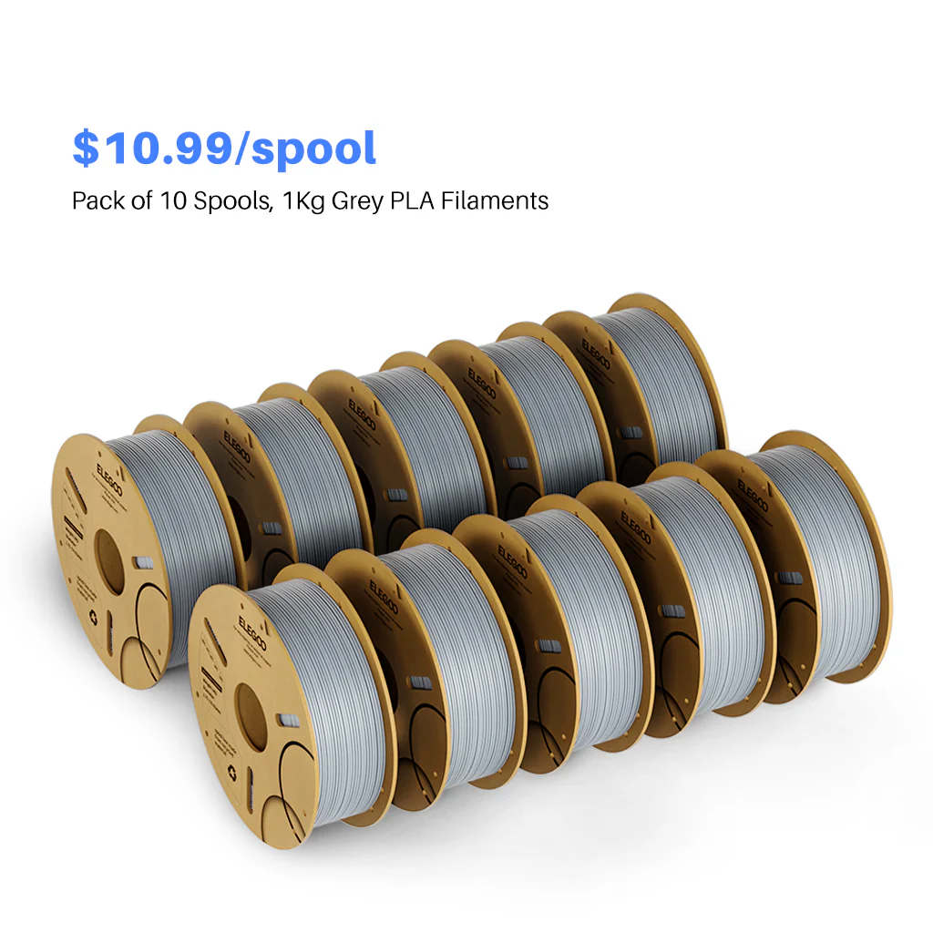 PLA Filament Grey 10 kg - Image 2